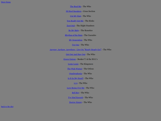 diets/playlist screenshot