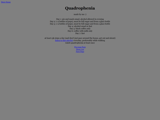 diets/quadrophenia screenshot