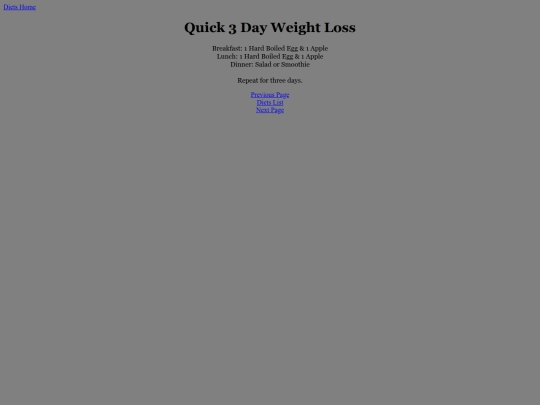 diets/quick3day screenshot