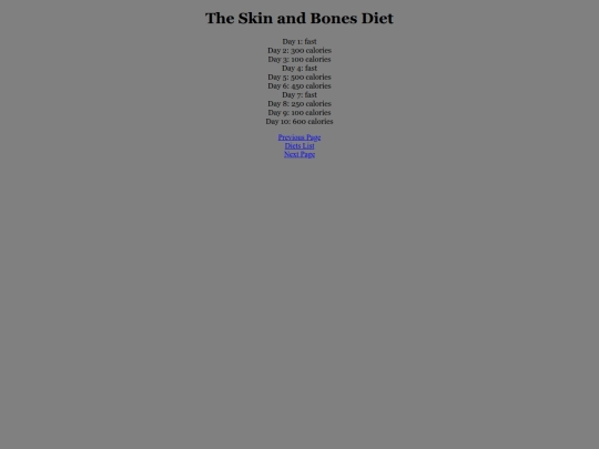 diets/skinandbones screenshot