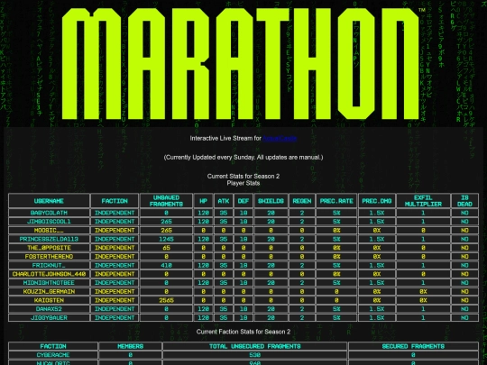 marathon screenshot