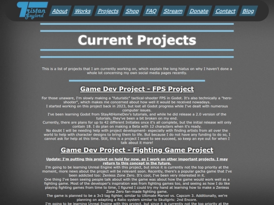 projects screenshot