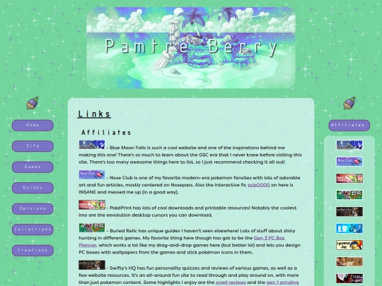 links screenshot