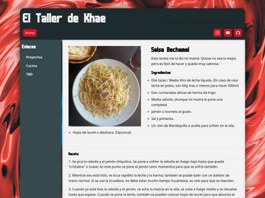 cocina/bechamel screenshot
