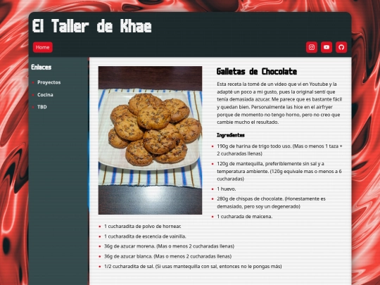 cocina/galletas screenshot