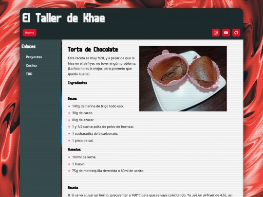 cocina/torta screenshot