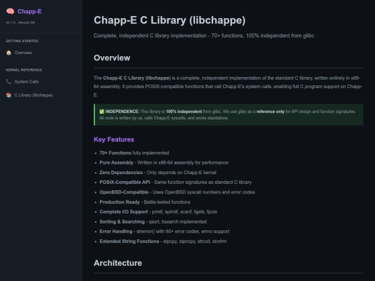 pages/libc screenshot