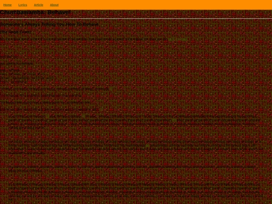 chumbawamba-behave screenshot