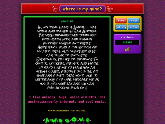 aboutpage screenshot