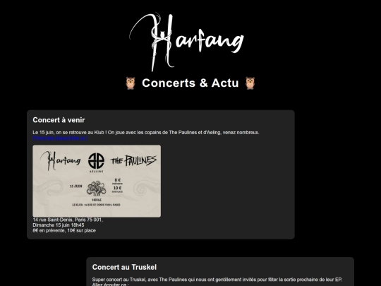 concerts screenshot
