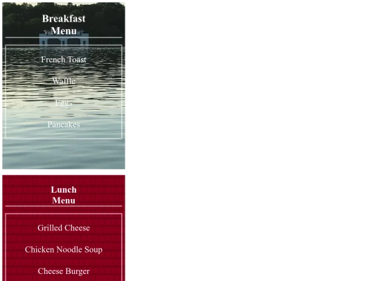 Web_Design/Restaurant-Menu-Assignment screenshot