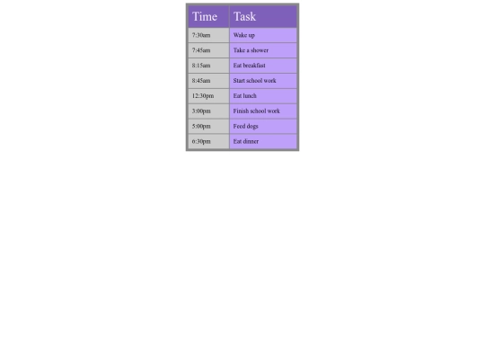 Web_Design/Stylish-Schedule-Assignment screenshot