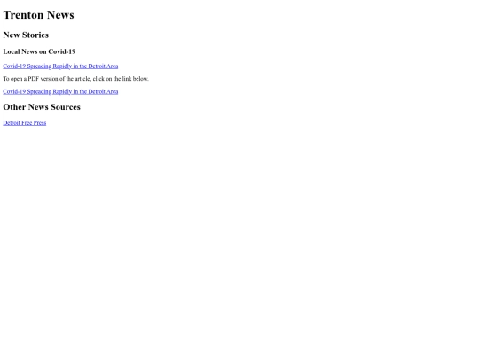 Web_Design/Trenton-News screenshot