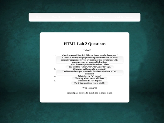 webDevLab2 screenshot