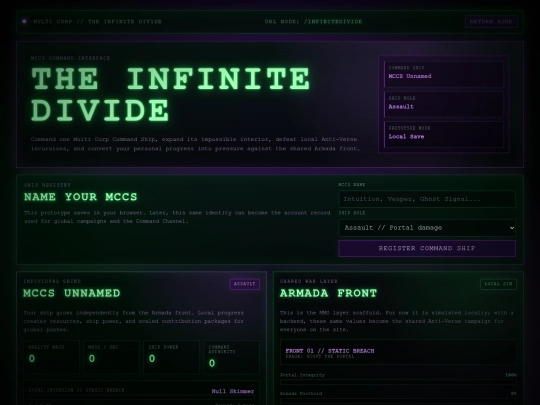 infinitedivide screenshot