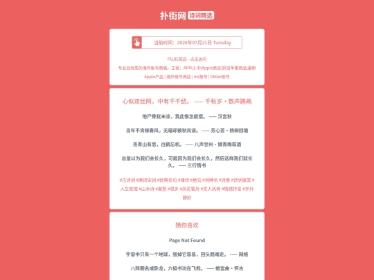 shici/xinshishuangsiwangzhongyouqianqianjieqianqiusuishushengtijue1784607852 screenshot