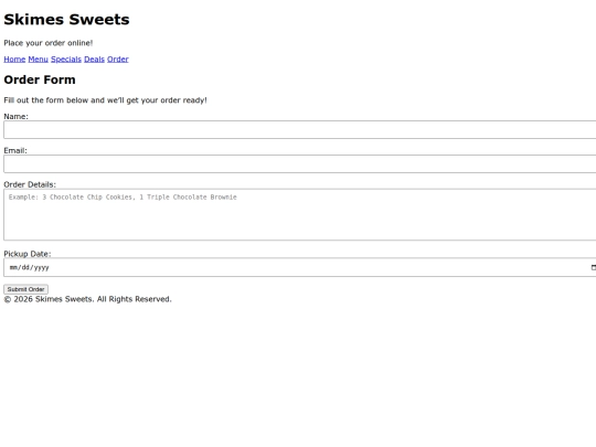 order screenshot
