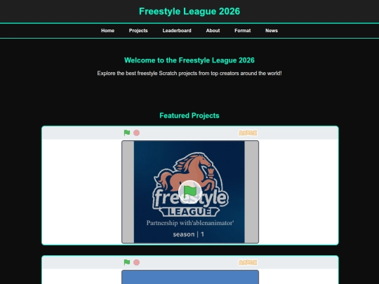 freestyle_league_2026_website screenshot