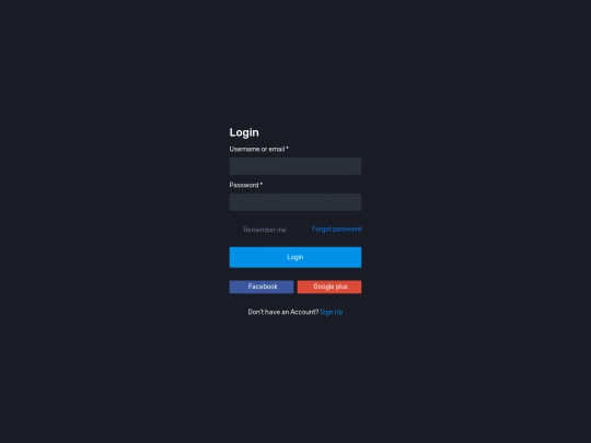 pages/charts/login screenshot