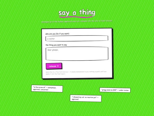 guestbook screenshot