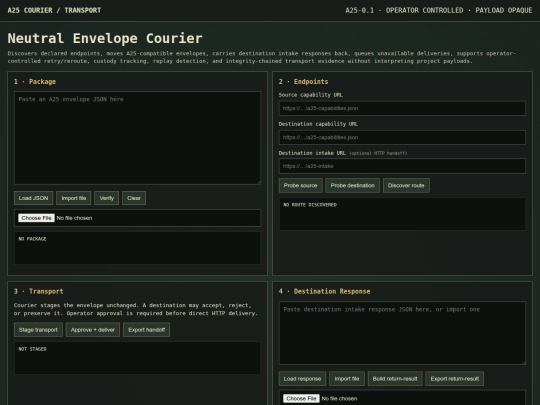 courier screenshot
