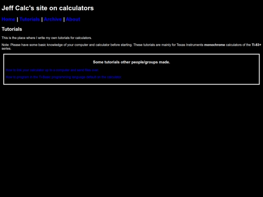 tutorials screenshot
