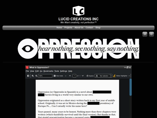 our_projects/oppression screenshot