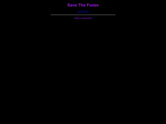 savethefoxes screenshot