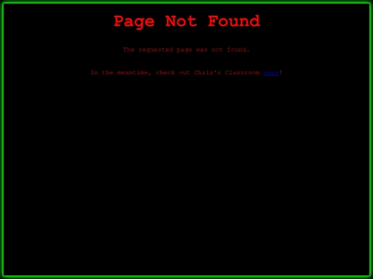 not_found screenshot