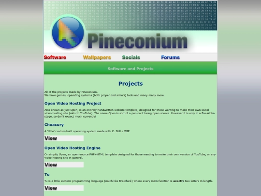 projects screenshot