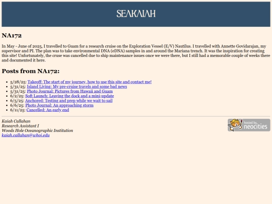 NA172 screenshot
