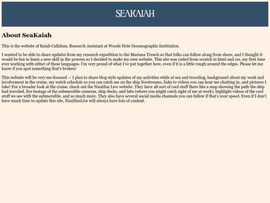 about-seakaiah screenshot