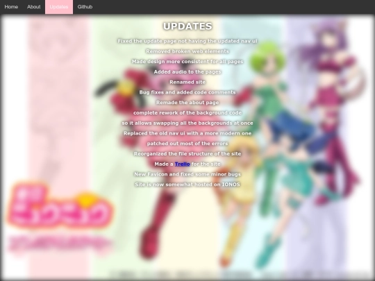 Updates screenshot