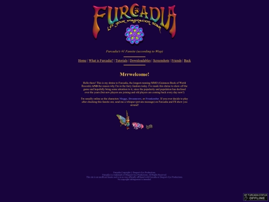 shrines/Furcadia/home screenshot