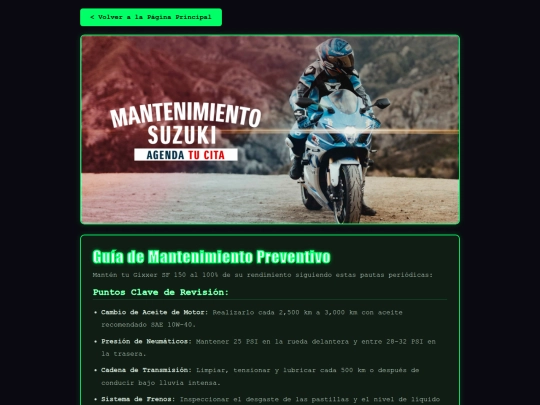 mantenimiento screenshot