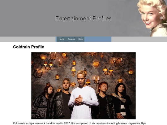 coldrain-profile screenshot
