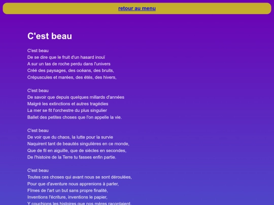 contenu/C'est beau screenshot