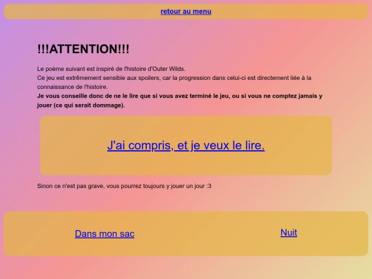 contenu/DISCLAIMER screenshot