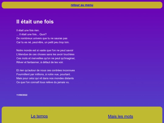 contenu/Il était une fois screenshot
