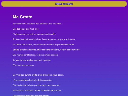 contenu/Ma Grotte screenshot