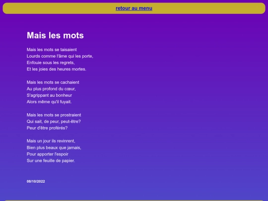 contenu/Mais les mots screenshot