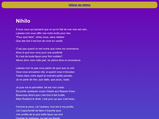 contenu/Nihilo screenshot