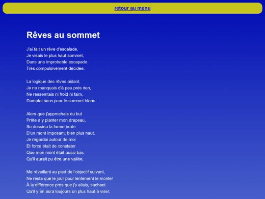 contenu/Rêves au sommet screenshot