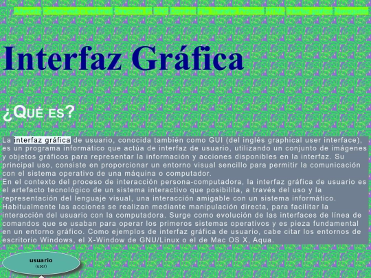 Amarillo/interfaz screenshot