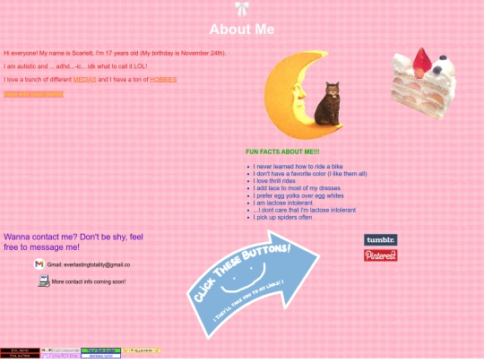 aboutme screenshot