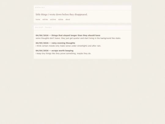 entries screenshot