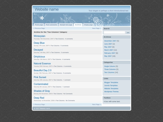 archives screenshot