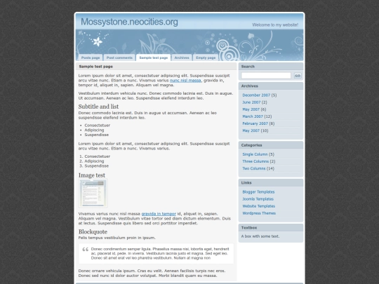 page screenshot