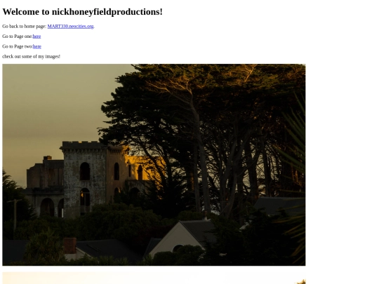 html/homepage screenshot