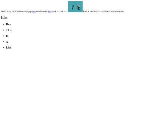 html/myfirstpage screenshot